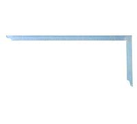 Hedue® Escuadra de carpintero ZV - Escuadra de carpintero sin soldadura de acero galvanizado con escala en mm tipo A, 800 mm