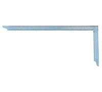 Hedue® Escuadra de carpintero ZV - Escuadra de carpintero sin soldadura de acero galvanizado con escala en mm tipo A y agujeros de marcado, 700 mm