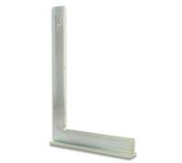 hedue® Escuadra de mecánico - Escuadra metalica de acero galvanizado con tope, escuadras metalicas carpintero 700 x 350 mm