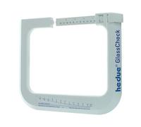 hedue® Medidor de espesor de vidrio GlassCheck - Para medir el grosor del vidrio en ventanas, rango de medición: 0-120 mm