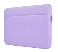 HEDUGO Funda para Portátil Compatible con MacBook Air/Pro Chromebook de 13 a 14 Pulgadas Funda Ordenador Portatil con Bolsillo para Accesorios con Cremallera para Portátil de 13” a 14”,Púrpura Pálido