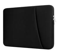 HEDUGO Funda para Portátil con Bolsillo para Accesorios con Cremallera Compatible con HP Acer ASUS de 15,6 Pulgadas Funda Ordenador Portatil Acolchada para Portátil/Chromebook de 15,6”, Negro