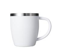 HEECN® HESS-016 - Taza térmica de acero inoxidable (doble pared, sin BPA, 290 ml), color blanco
