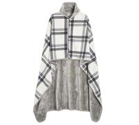 heekpek Bufanda Grande Invierno Mujer Manta Bufanda de Invierno Cálido Poncho Capa Suave Bufanda Gigante con Botones Unisexo Poncho Felpa Dos Tamaños, Gris(140 * 160cm)