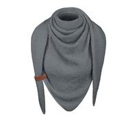 heekpek Bufanda Mujer Invierno Triangular Bufanda de Punto Ligera Cálido Bufandas de Mujer con Anillo de Cuero Bufanda de Otoño e Invierno, Gris oscuro