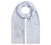 Heekpek Bufanda Pañuelo Cuello Mujer Elegante de Seda Fular Estampado Hoja Plata Apto para Cuatro Estaciones