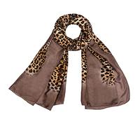 heekpek Bufanda Seda Mujer Satín Bufanda Estampada Ligero Elegante Chal Fulares Cuello Pañuelo de Seda para Mujer