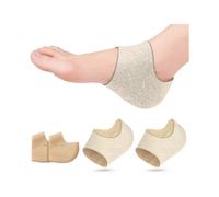 Heel Cups for Heel Pain Heel Protector Heel for Women And Men Heel Pads Cushion 1 Pairs Moisturizing for Blister, Cracked Foot Brushed