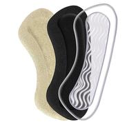 Heel Stickers for Shoes - Breathable GEL + Velvet Heel Protectors | 18g Transparent/Black/Back Stickers, Comfortable Non-Slip Pads for Men & Women, Shoe Fit Improvement