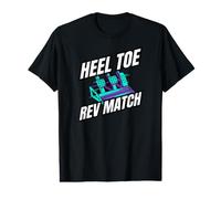 Heel Toe Rev Match Three Pedal Manual Car Racing Camiseta gráfica económica