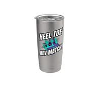 Heel Toe Rev Match Three Pedal Manual Car Racing Vaso térmico de acero inoxidable de doble pared
