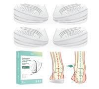 Heel Wedge for Supination & Pronation Correction - (2 Pairs) Welnove 3 Layers Adjustable Supination Insoles, Adhesive Medial & Lateral Heel Inserts for Knee Pain, Bow Legs, Foot Alignment - Size S