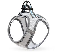 HEELE Arnés Chaleco Perro Pequeño Ajustable Suave Acolchado Cómodo para Viajar Pasear con Mascota Pequeña Cachorro Chihuahua, Gris, XS