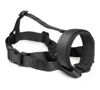 HEELE Bozal para Perros Mediano Bozal Suave para Perros Nylon con Lazo Acolchado Ajustable Bozal para Perro Cómodos Transpirables Bozales Perros Que Evita Ladrar Morder y Masticar, Negro, M