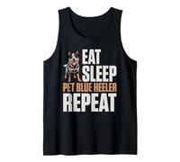 Heeler Azul del Perro Ganado Australiano Camiseta sin Mangas