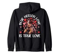 Heeler Azul del Perro Ganado Australiano Sudadera con Capucha