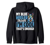 Heeler Azul del Perro Ganado Australiano Sudadera con Capucha