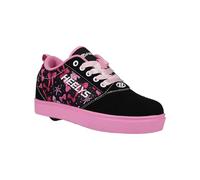 Heelys Pro 20 Emb Prints, Zapatos con Ruedas, Negro Rosa Claro Rosa, 34 EU