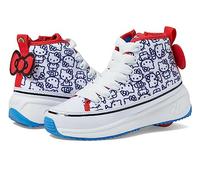HEELYS Veloz Chi Hello Kitty (Little Adult), Zapatos con Ruedas Niñas, Blanco Negro Rojo Amarillo Olympique, 7 Big Kid