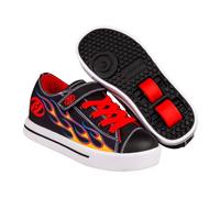 Heelys Wheeled Heel Shoe Black/Yellow/Red Flame UK