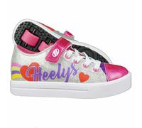 Heelys X2 Snazzy Plateado/ Rainbow/ Heart Rollschuh-Sneaker Rueda Doble Calzado