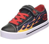 Heelys X2, Zapatillas de Deporte, Black/Yellow/Red Flame, 32 EU