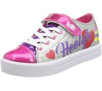 Heelys X2, Zapatillas de Deporte, Silver/Rainbow/Heart, 35 EU