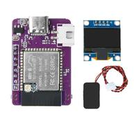 Heemol ESP32-S3-N16R8 - Mini placa de desarrollo para robot de conversación, microcontrolador de doble núcleo, 2,4 G Wi-Fi y Bluetooth 5.0, para Smart Home IoT, con pantalla OLED de 0,96 pulgadas y