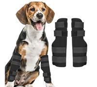 HEEPDD 1 par de Protectores de para Perros, Rodillera de Neopreno para Mascotas, Flexible, Suave, Antideslizante, con Ganchos y Bandas Ajustables para Perros, Artritis, Lesiones, (L)