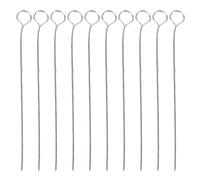 HEEPDD 10 Paquetes de Bucles de Inoculación de 4 Mm, Bucles de Inoculación de Acero Inoxidable Reutilizables y Esterilizables para Microbiología, Rayado Celular, Transferencia de