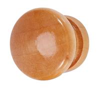 HEEPDD 10 Pomos de Madera para Cajones, Tiradores de Madera Natural para Armarios con Diseño de Forma Redonda, para Puertas de Armarios y Cajones (Tamaño grande 33MM)