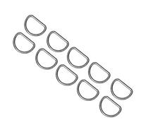 HEEPDD 10 unids D Anillos de Metal de Alta Resistencia de Plata para Accesorios de Accesorios de Mano de Anillo de Hardware de Mano(estaño)