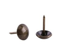 HEEPDD 100 Clavos de tapicería de Vendimia, Muebles de Surtido, Kit de sofá, Zapatillas, Puerta, decoración Antigua, tapicería, chinches de Metal Bronce(11 x 17 mm)