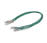 HEEPDD 100 Piezas de Cordón para Hacer Joyas, Cuerda con Cierre de Langosta, Cuerda de Nailon Colorida de 42 Cm para Pulseras y Collares 100 Piezas de Cordón para Hacer Joyas, con Cierre de