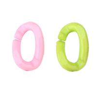 HEEPDD 100 Piezas de Plástico para Pájaros, Eslabones de Cadena, Juguete para Loros, Clips en C, Ganchos, Eslabones de Cadena, Juguetes para Loros, Colores Mezclados para Animales