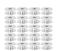 HEEPDD 100 unids Bobinas De Máquina De Coser, Bobina De Alambre De Aluminio Universal Bobina Vacío para Máquina De Coser Plana Máquinas De Coser Industriales Accesorios