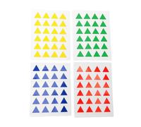 HEEPDD 12 Hojas Pegatina Triangular Autoadhesiva 4 Colores 1.6x1.4cm 288 PCS