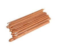 HEEPDD 12 Piezas Ganchos de Ganchillo, Ganchos de Ganchillo Juego de Agujas de Tejer Redondas de Bambú con Tamaño Reconocible, para Mano de Obra Fina Tejido de Encaje Regalo Artesanal 12 Piezas de,