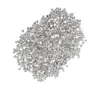 HEEPDD 1440pcs Cristales Rhinestones de Circón, 1.7-1.8 Mm Mini de Arte de Uñas Blancas Diamantes Nainas Beads Micro Pixie Beads con Fondo de Pulido Fácil de Pegar (1#03)