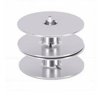 HEEPDD 2 Bobinas de Aluminio de 32 Mm, Repuesto de Bobina Mecanizada CNC, Ajuste de Precisión, Tensión Constante, Rotación Suave para Máquinas de Coser Industriales Durkopp 1767 767 867 887