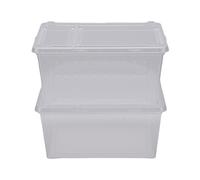 HEEPDD 2 Cajas de Alimentación para Reptiles, Terrario Portátil para Reptiles, Tanque de Cría, Jaula Transparente para Hábitat de Animales para Dragón Barbudo, Lagarto, Araña, Rana, (L)