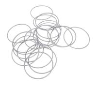 HEEPDD 20 Anillos de Aros de 4 Pulgadas, Anillos de Metal para Manualidades, Atrapasueños, de Aro para Decoración del Hogar, Manualidades y para Colgar en (SILVER)