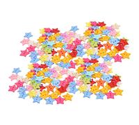 HEEPDD 200 Botones de Resina para Costura y Manualidades, Botones Surtidos en Forma de Estrella que No Se Decoloran, Lindos y Coloridos para Tejer Ropa, Proyectos de Bricolaje, Regalos (19MM)