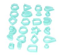 HEEPDD 24 Cortadores de Arcilla Polimérica, 24 Formas de Cortadores de Pendientes de Arcilla Moldes para Hacer Colgantes de Joyería de Arcilla Polimérica