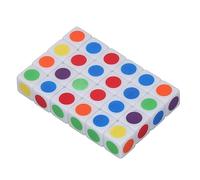 HEEPDD 24 Dados de Puntos de Color de 16 Mm, Material Didáctico Acrílico para el Aula, Juego de Dados de Aprendizaje Educativo de Seis Caras para Niños y Familias, Juguete para Aliviar el Estrés