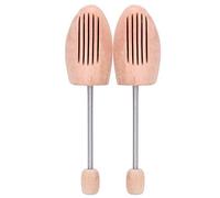 HEEPDD 2Pcs Shoe Shaper, madera Anti-Deformation Anti-Wrinkle Shoes Stretcher Mujeres Hombres Shoe Shoe Keeper ajustable con columna de primavera para el hotel Shoe-shop Zapatos de cuero(45 46)