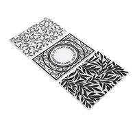 HEEPDD 3 Carpetas de Plástico en Relieve, Placas de Textura para álbumes de Recortes para Hacer Tarjetas y Manualidades con Papel, Ideales para Usuarios de y Spellbinders 3 Carpetas de Plástico en