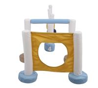 HEEPDD 3 en 1 Kit de Inicio de Entrenamiento de Agilidad para Perros, Equipo de Entrenamiento de Obstáculos de Cachorros Portátiles con Poliéster y Poste de Algodón para Ejercicio de
