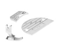 HEEPDD 3 Piezas de Accesorios para Máquinas de Coser Industriales, Piezas de Placa de Aguja, Juego de Prensatelas con Dientes para Acolchar y Costura Profesional 3 de Accesorios para Máquinas de