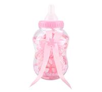 HEEPDD 30 Cajas de Dulces con Forma de Biberón, Golosinas de Plástico de Grado Alimenticio para Baby Shower, Celebraciones de Cumpleaños y Navidad, Categoría Festival (rojo)